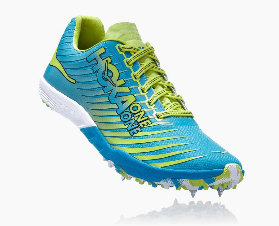 Hoka One One Spikes Dame - Evo Xc - Blå/Grøn - 249576LRE